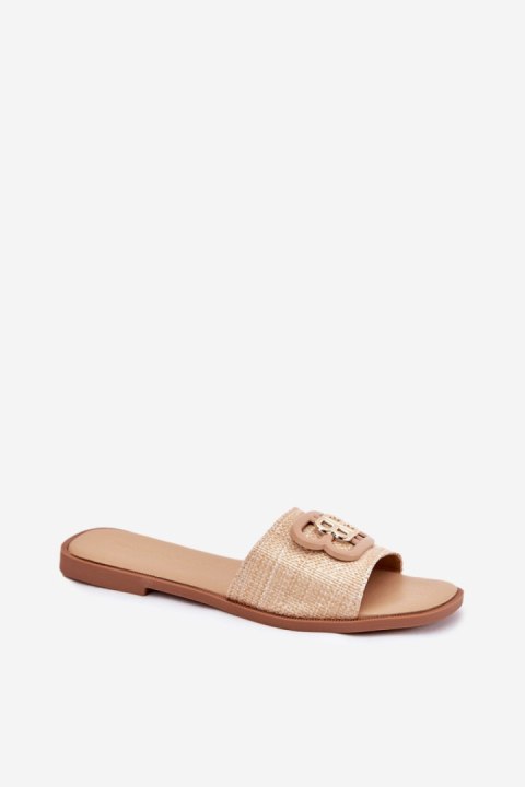 Sandał Klapki Model Nenitta 5257 Beige - Step in style Sandał Klapki Model Nenitta 5257 Beige - Step in style
