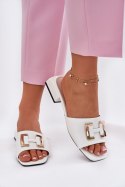 Sandał Klapki Model Vinceza 62229 White - Step in style