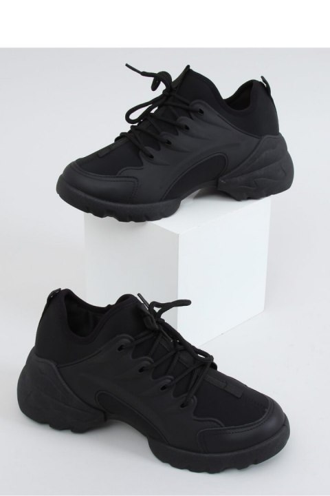 BUTY SPORTOWE CZARNE LA126P BLACK - Inello
