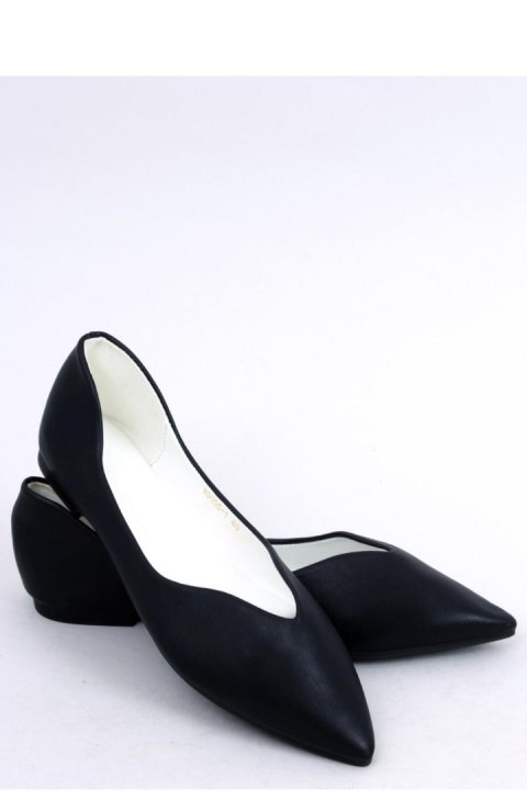 Baleriny z wycięciem AYANNA BLACK - Inello