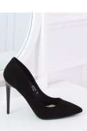 CZÓŁENKA NA SZPILCE CZARNE NF-51P BLACK - Inello