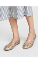 Damskie Baleriny ELVINA - GOLD - Inello