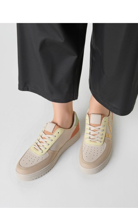 Damskie Sneakersy LORENEX BEIGE - Inello Damskie Sneakersy LORENEX BEIGE - Inello