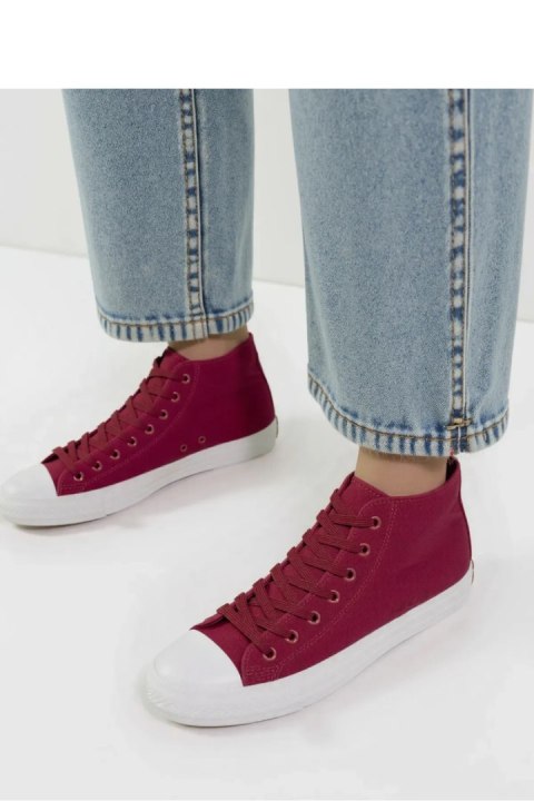 Damskie Trampki LIVIO WINE RED - Inello Damskie Trampki LIVIO WINE RED - Inello