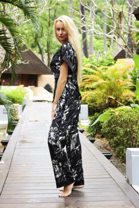 Piżama Komplet Model Alicudi satyna Glamour - Kalimo Piżama Komplet Model Alicudi satyna Glamour - Kalimo