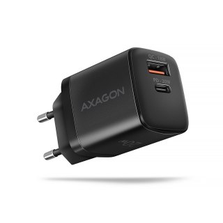 ACU-PQ20 Ładowarka sieciowa 20W, QC3.0/AFC/FCP + PD type-C Czarna AXAGON