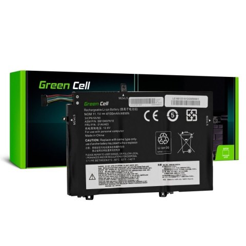 Bateria L17L3P52 11,1V 4100mAh do Lenovo ThinkPad L480 L580 L14 Green Cell