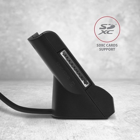 CRE-SM2 Czytnik kart identyfikacyjnych & SD/microSD/SIM USB AXAGON