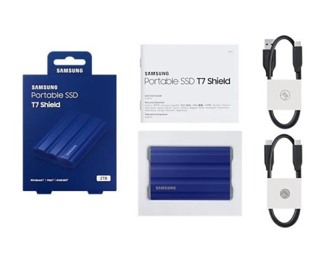 Dysk SSD T7 Shield 2TB USB 3.2, niebieski Samsung