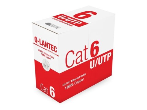 Kabel teleinformatyczny U/UTP kat.6 PVC 100% Miedź 305m - 10 lat gwarancji Q-LANTEC Kabel teleinformatyczny U/UTP kat.6 PVC 100% Miedź 305m - 10 lat gwarancji Q-LANTEC