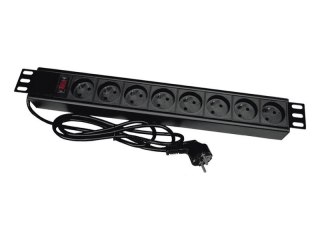 Listwa zasilająca 19" 8xCEE 7/5 wtyk CEE 7/7 ALANTEC
