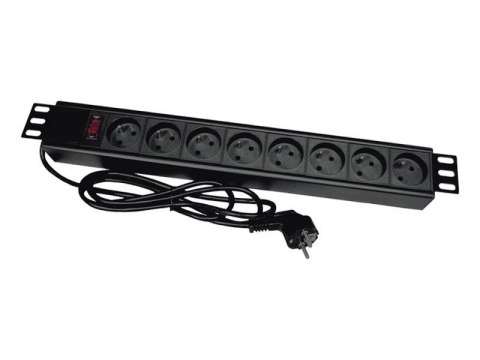 Listwa zasilająca 19" 8xCEE 7/5 wtyk CEE 7/7 ALANTEC