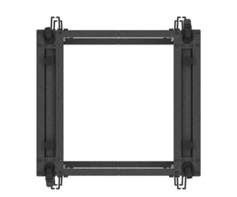 Open rack 19'' 15U 600x600-1100 regulowany czarny Lanberg