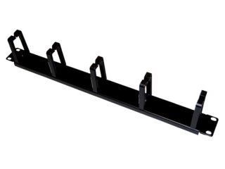 Organizator kabli 1U 19" 5 uchwytów Czarny ALANTEC