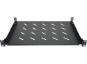 Półka stała 19 cali 1U głębokość 350mm Czarna ALANTEC