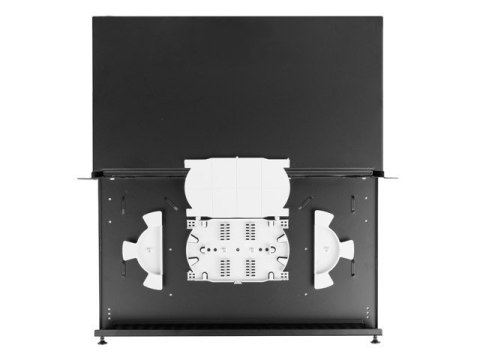 Przełącznica światłowodowa 12XSC simplex/12XLC duplex rack 19 1U czarna + akcesoria Lanberg
