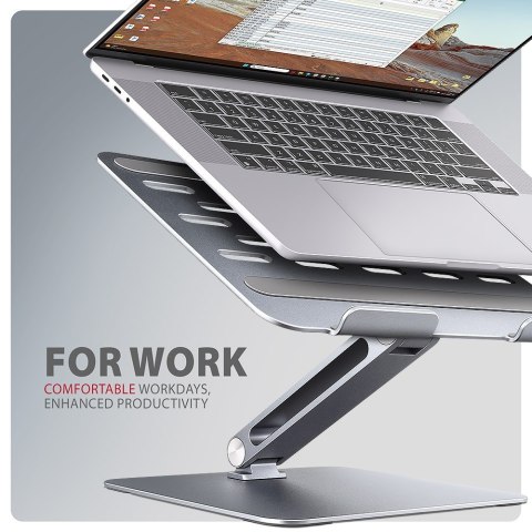 STND-LQ Podstawa do laptopów aluminiowa 10-16" cali, regulowane kąty nachylenia AXAGON