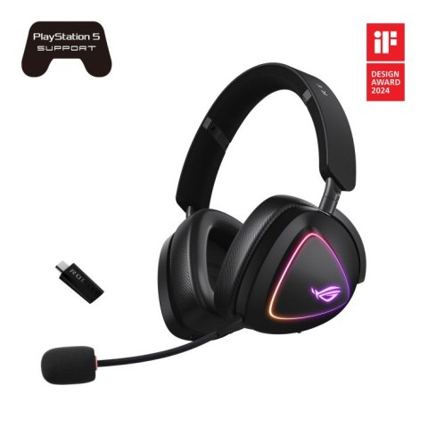 Słuchawki ROG Delta II Wireless 2.4GHz/BT/3.5mm Asus Słuchawki ROG Delta II Wireless 2.4GHz/BT/3.5mm Asus