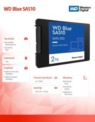Dysk SSD Blue SA510 2TB 2,5 cala