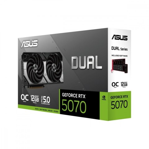 Karta graficzna GeForce RTX 5070 DUAL 12GB GDDR7 192BIT HDMI/3DP Asus Karta graficzna GeForce RTX 5070 DUAL 12GB GDDR7 192BIT HDMI/3DP Asus