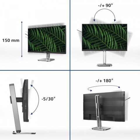 Monitor 23.8 cala 24B2G5200 IPS 100Hz HDMI DP Pivot Głośniki Philips Monitor 23.8 cala 24B2G5200 IPS 100Hz HDMI DP Pivot Głośniki Philips
