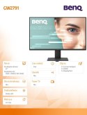 Monitor 27 cali GW2791 LED 5ms/100Hz/IPS/HDMI Benq