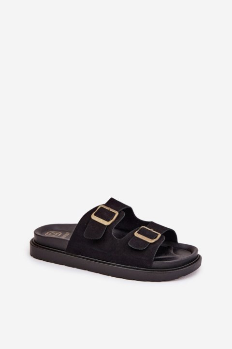 Sandał Klapki Model Simbes M35 Black - Step in style Sandał Klapki Model Simbes M35 Black - Step in style