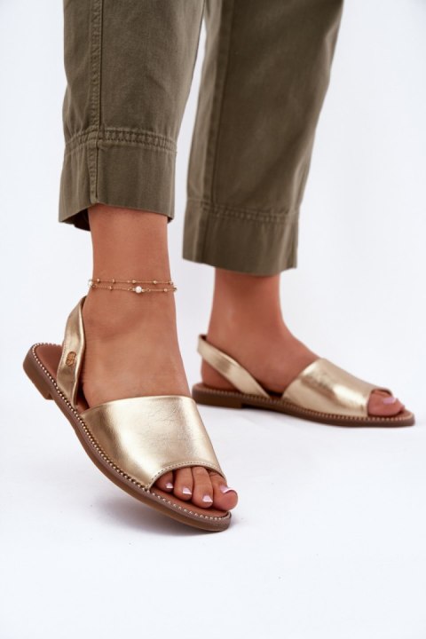 Sandały Model Dereka 25SD35-8783 Gold - Step in style Sandały Model Dereka 25SD35-8783 Gold - Step in style