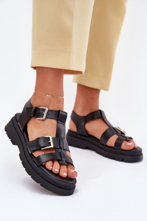 Sandały Model Mireza 25SD42-8907 Black - Step in style Sandały Model Mireza 25SD42-8907 Black - Step in style
