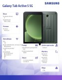 Tablet Tab Active5 5G (8.0 cali, 6+128GB) Enterprise Edition Zielony Samsung