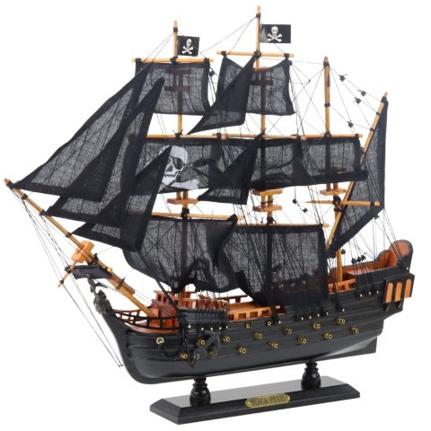 LEAN Toys Model Kolekcjonerski Dekoracyjny Statek Żaglowiec Czarna Perła 49x43cm