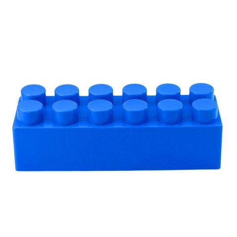 LEAN Toys Zestaw Duże Klocki Konstrukcyjne W Torbie Kolorowe 28,5x9x9 cm 6el.