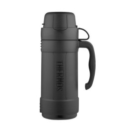 Termos szklany 750 ml z jednym kubkiem THERMOS - czarny