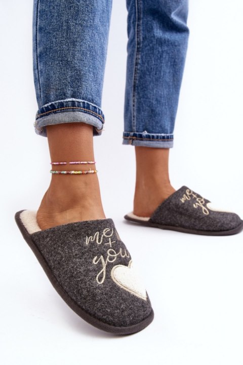 Kapcie Model Mabira MD8643 Grey - Step in style Kapcie Model Mabira MD8643 Grey - Step in style