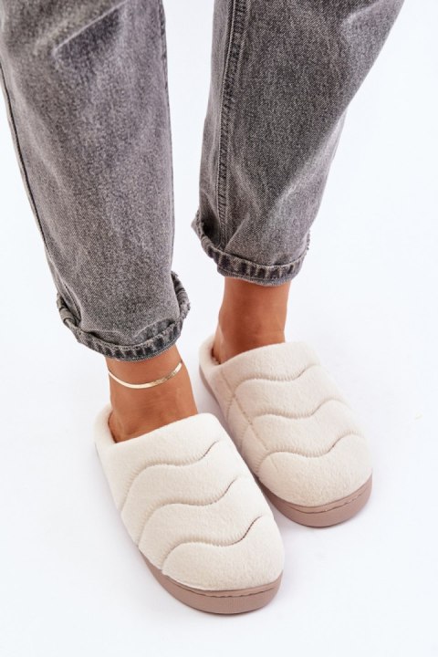 Kapcie Model Vamirae 24PA98-6622 Beige - Step in style Kapcie Model Vamirae 24PA98-6622 Beige - Step in style