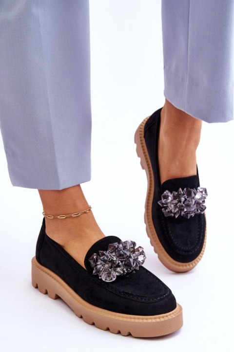 Mokasyny Model Demeris 23-10863 Black - Step in style Mokasyny Model Demeris 23-10863 Black - Step in style