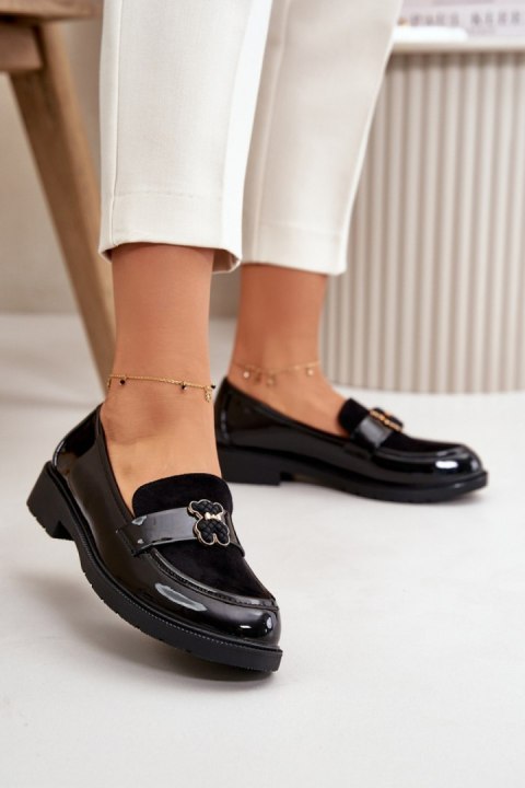 Mokasyny Model S.Barski HY42-339A Black Lakier - Step in style Mokasyny Model S.Barski HY42-339A Black Lakier - Step in style