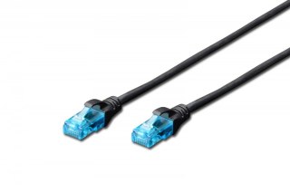 Patch cord U/UTP kat.5e PVC 10m Czarny Digitus
