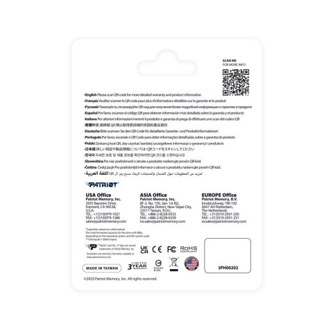 Patriot FLASHDRIVE Tab T560 64GB Dual USB 120MB/s Patriot FLASHDRIVE Tab T560 64GB Dual USB 120MB/s