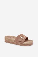 Sandał Klapki Model Selira LOLO27 Dark Beige - Step in style