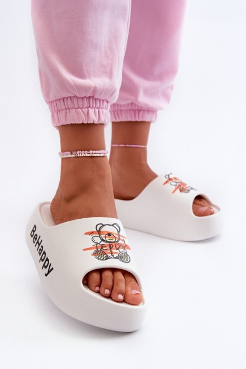 Sandał Klapki Model Serefina BG175 White - Step in style Sandał Klapki Model Serefina BG175 White - Step in style