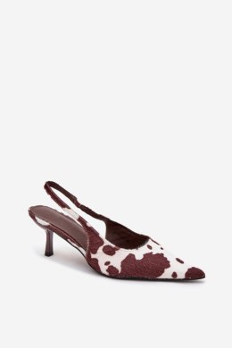 Szpilki Model Talira P-1405 Brown/White - Step in style