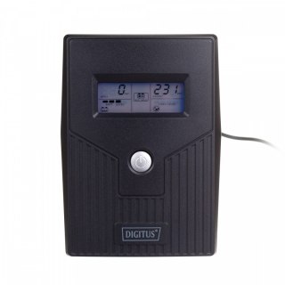 Zasilacz awaryjny UPS Line-Ineractive LCD, 800VA/480W, 1x12V/9Ah, AVR, 2xSCHUKO, USB, RJ11 Digitus