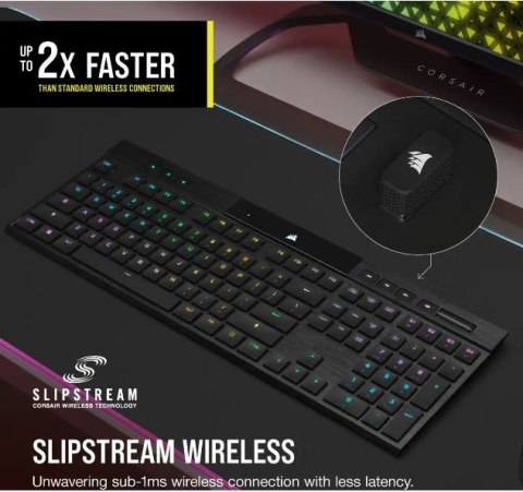 Klawiatura K100 RGB Air Wireless Ultra Thin Cherry MX Corsair Klawiatura K100 RGB Air Wireless Ultra Thin Cherry MX Corsair