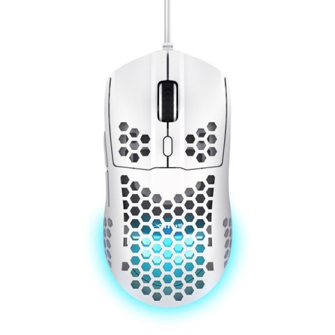 Mysz gamingowa lekka biała GXT928W HELOX Trust