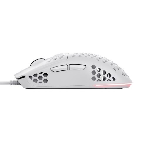 Mysz gamingowa lekka biała GXT928W HELOX Trust