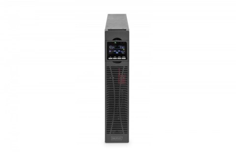 Zasilacz awaryjny UPS Online Rack 19" LCD, 1500VA/1500W, 3x12V/9Ah, 8xC13, USB, RS232, RJ45 Digitus