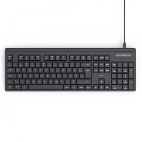 Klawiatura CK-100 przewodowa Czarna Hama