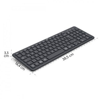 Klawiatura WK-300 bezprzewodowa Czarna Hama