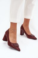 Czółenka Model Celira 55-A36 Bordo - Step in style
